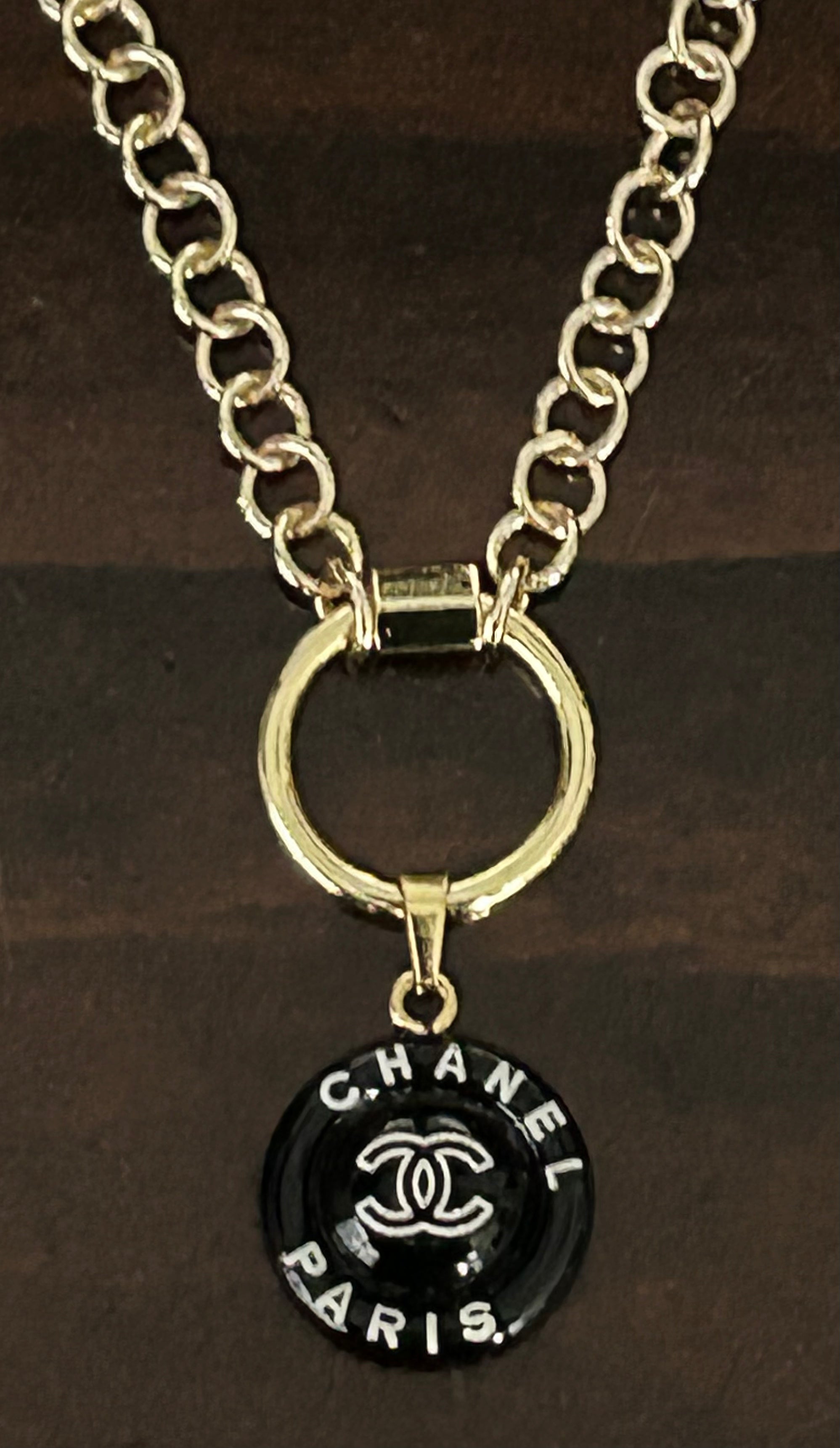 Chanel Zipper Pull Charm - Black/Gold