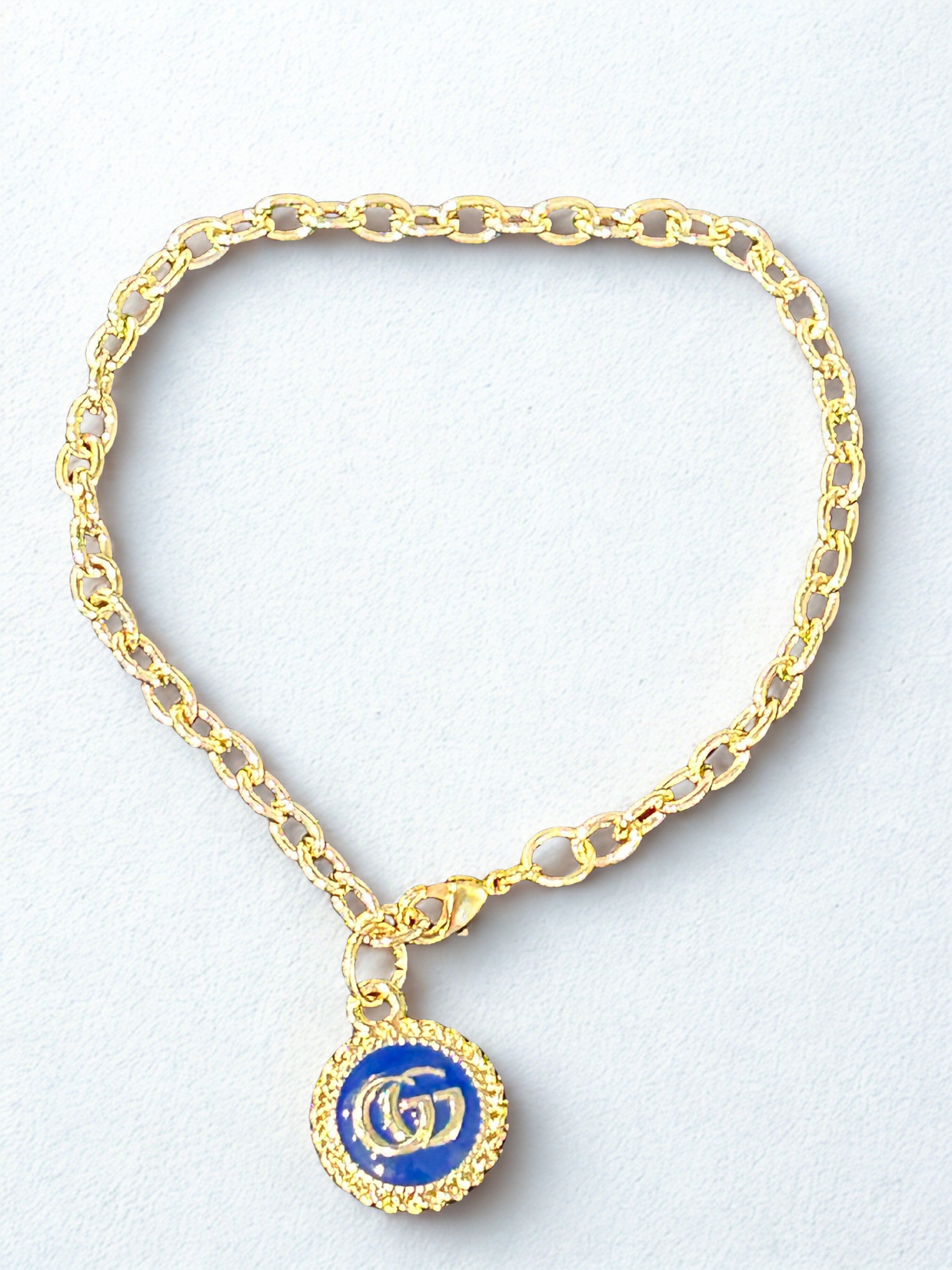Gucci Charm Bracelet Blue/Gold